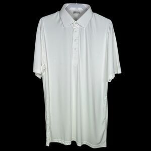 Collars & Co Polo Shirt Mens XL Tall White Dress Collar Preppy Stretch Office